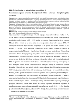 Filip &Scaron;kiljan, Institut za migracije i narodnosti, Zagreb Nacionalne