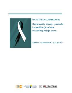 IZVJE&Scaron;TAJ SA KONFERENCIJE Osiguravanje pravde