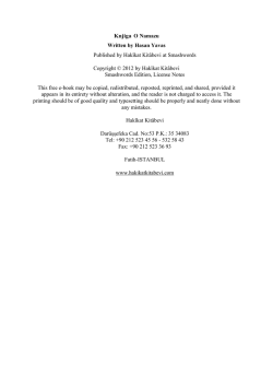Knjiga O Namazu Written by Hasan Yavas Published