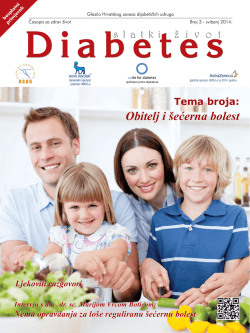 Obitelj i šećerna bolest - Hrvatski savez dijabetičkih udruga