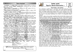ovdje - Župa Sv. Marka Križevčanina