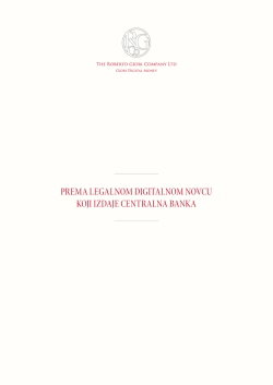 prema legalnom digitalnom novcu koji izdaje centralna banka
