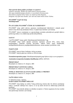 Uputstvo sačuvajte. Možda ćete željeti ponovo da ga