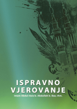 ISPRAVNO VJEROVANJE - Ehlus