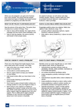expecting a baby? - Continence Foundation of Australia
