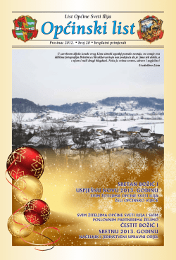 pregled..... - Općina Sveti Ilija