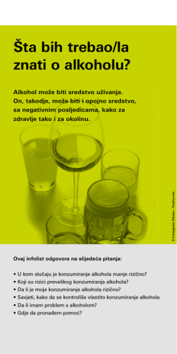 &Scaron;ta bih trebao/la znati o alkoholu?