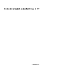 Korisnički priručnik za telefon Nokia E5&ndash;00