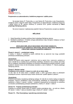 Mi&scaron;ljenje o Nacrtu prijedloga Stečajni zakon