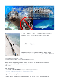 MI SMO: &bdquo;Dobri duhovi Jadrana&ldquo; &ndash; NE PRIPADAMO