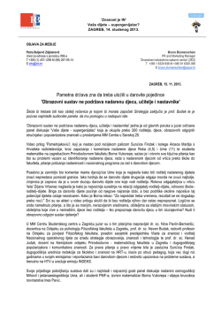 Pametna država zna da treba uložiti u darovite pojedince `Obrazovni