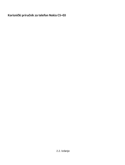 Korisnički priručnik za telefon Nokia C5&ndash;03