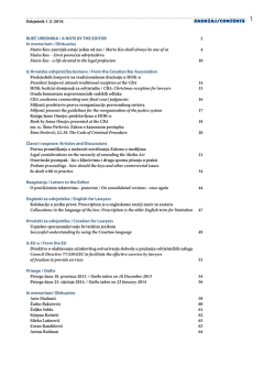 Odvjetnik 1-2/14. - Hrvatska odvjetnička komora