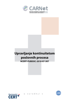 Upravljanje kontinuitetom poslovnih procesa