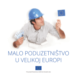 Malo poduzetni&scaron;tvo u velikoj europi