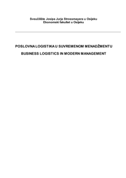 BLMM 2011 - Business Logistic in Modern Management Conference