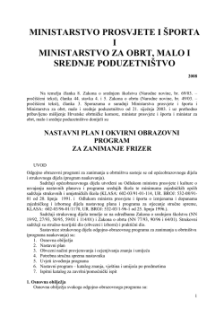 ministarstvo prosvjete i &scaron;porta i ministarstvo za obrt, malo - BQ