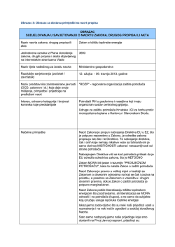 Nacrt Zakona o trži&scaron;tu toplinksom energijom