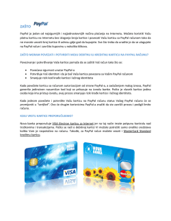 Page 1 ZAŠTO PayPal je jedan od najsigurnijih i najjednostavnijih