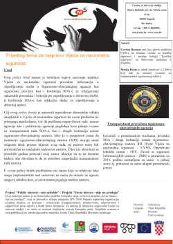 Prijedlog tema za raspravu Vijeća za nacionalnu sigurnost