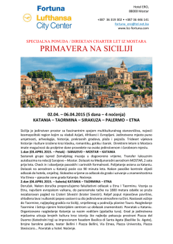 PRIMAVERA NA SICILIJI