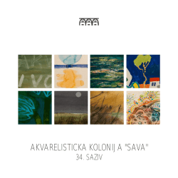 AKVARELISTICKA KOLONIJA "SAVA" - Galerija umjetnina | grada