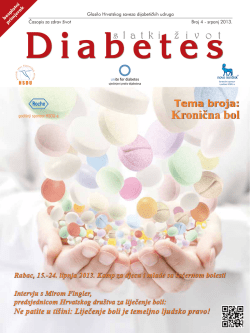 Kronična bol - Hrvatski savez dijabetičkih udruga