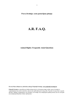 A.R.- F.A.Q..rtf - Prijatelji životinja