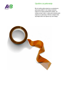 Uputstvo za pakovanje