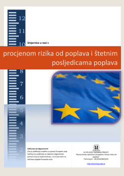procjenom rizika od poplava i &scaron;tetnim posljedicama poplava