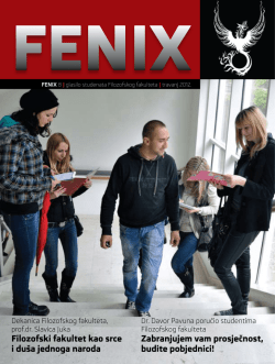 FENIX 8 | glasilo studenata Filozofskog fakulteta