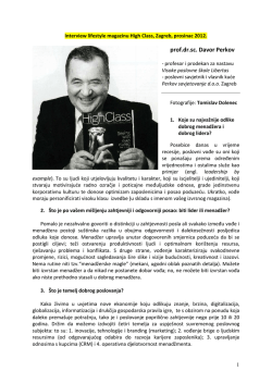 prof.dr.sc. Davor Perkov - perkov