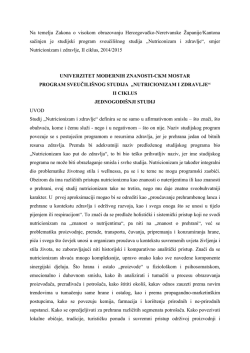 Diplomski jednogodi&scaron;nji studij