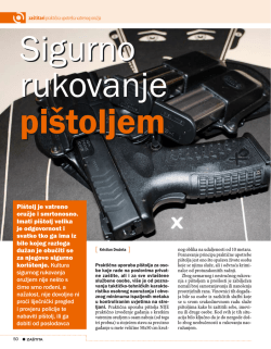 Pi&scaron;tolj je vatreno oružje i smrtonosno. Imati pi&scaron;tolj velika je