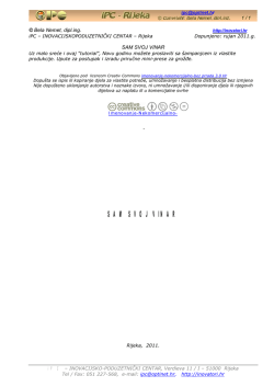 Sam svoj vinar (PDF) - INOVACIJSKO