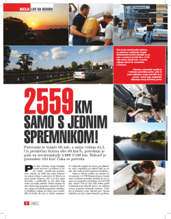 2559 km samo s jednim spremnikom