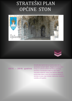 STRATE&Scaron;KI PLAN OPĆINE STON