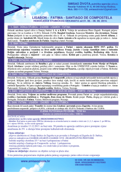 LISABON - FATIMA - SANTIAGO DE COMPOSTELA