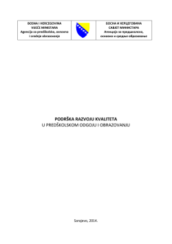 podrška razvoju kvaliteta u predškolskom odgoju i