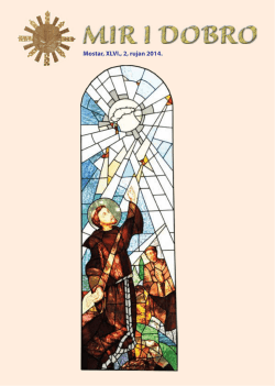 mir 2_2014_web.pdf - Hercegovačka franjevačka provincija