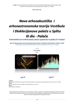 Nova arheokustička i arheoastronomska teorija