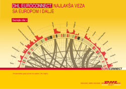 DHL EUROCONNECT. NAJLAK&Scaron;A VEZA SA EUROPOM I DALJE