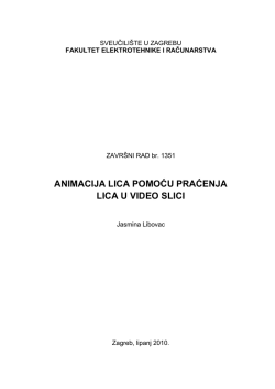 animacija lica pomoću praćenja lica u video slici