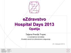 Tatjana Prendja Trupec_HZZO_eZdravstvo