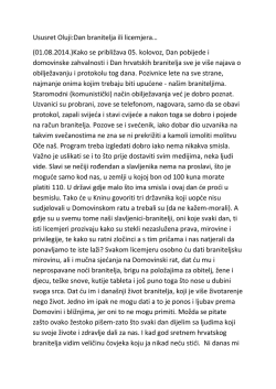 (01.08.2014.)Kako se približava 05. kolovoz, Dan pobijede i