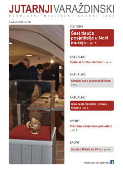&Scaron;est tisuća posjetitelja u Noći muzeja - str. 7.