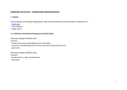 Opće upute financijsko