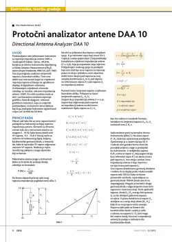 Protočni analizator antene DAA 10