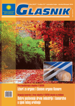 Izbori za organe i ~lanove organa Komore Dobro poslovanje drvne