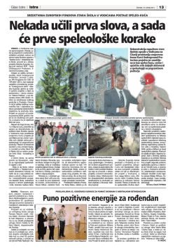 Nekada učili prva slova, a sada će prve speleolo&scaron;ke korake